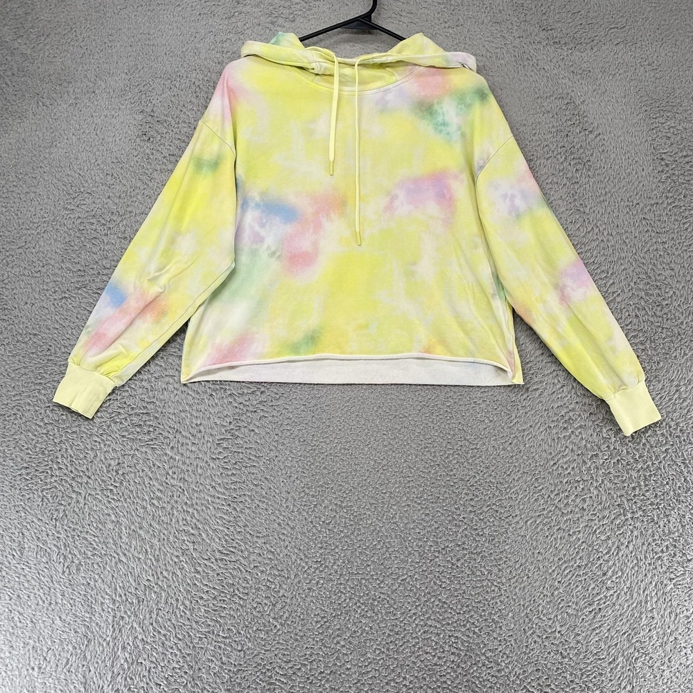 Alice‎ + Olivia Crop Hoodie Womens Medium Niki Tie Dye Relaxed Boxy Beachy